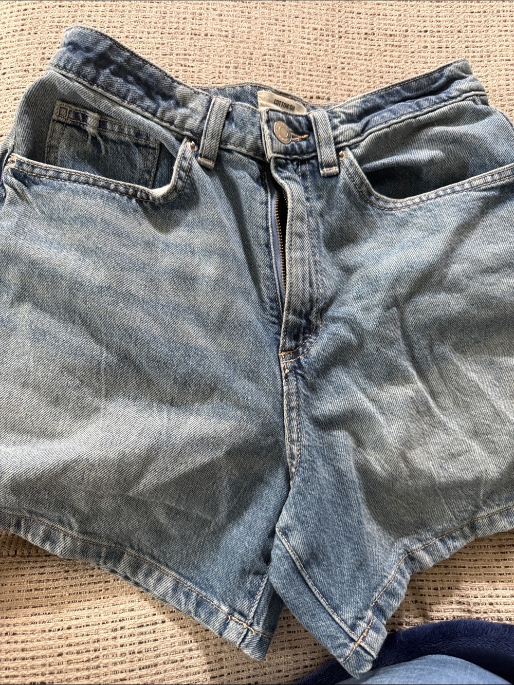 Cotton On Light Blue High 90's Denim Shorts